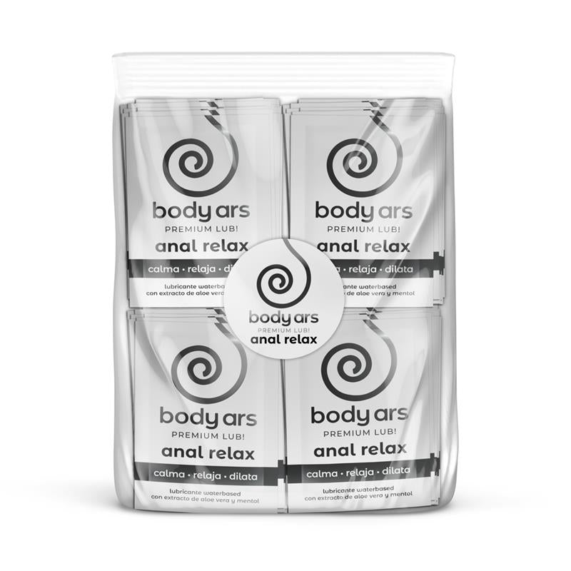 BODY ARS Bag Single Dose Anal Relaxing Water Based Lubricant Gel 100 x 4 ml