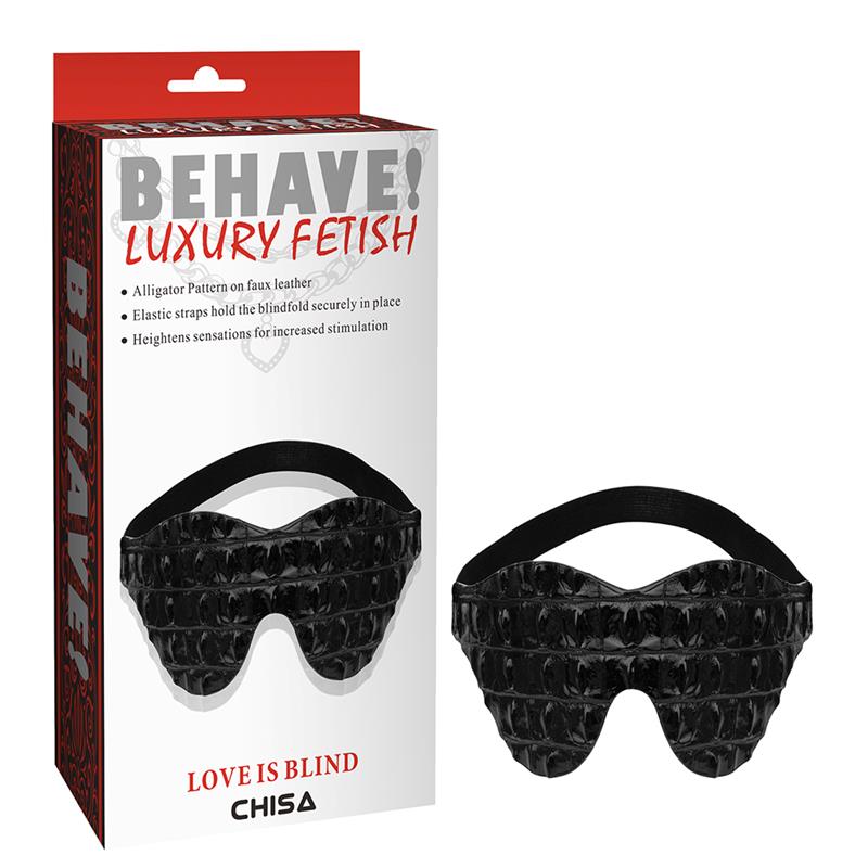 CHISA Blindfold Love Is Blind Alligator Pattern