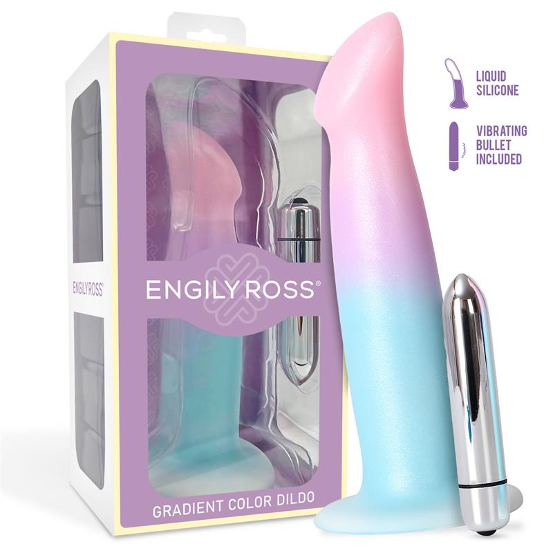 DILDOX BY ENGILY ROSS Dildo Dildo with Vibration and Suction Cup Gradient Colour 17 cm