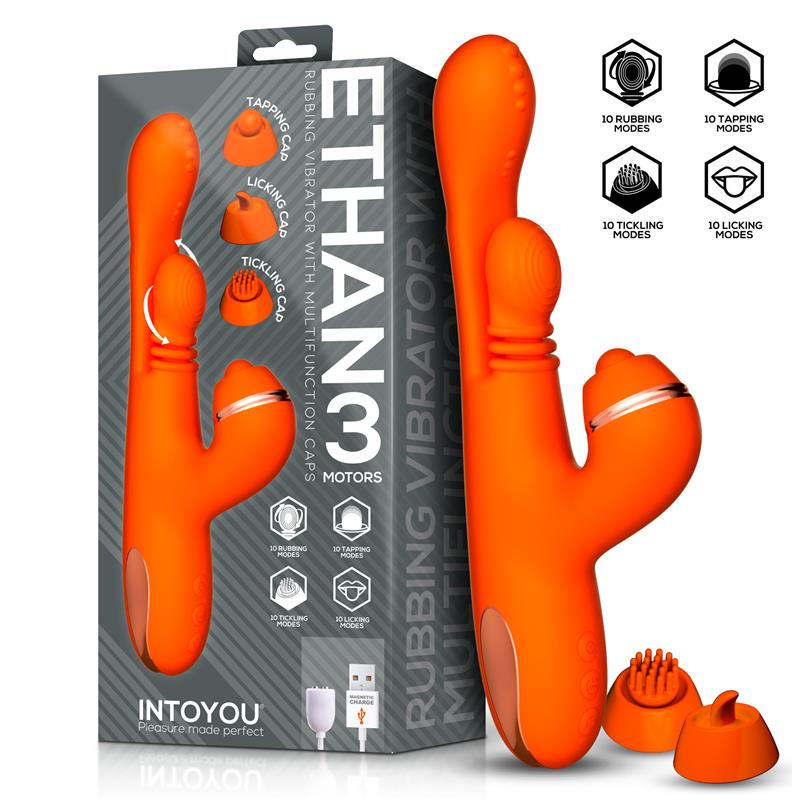 INTOYOU Ethan Vibrator 360º G-spot Massage with Multifunction Caps