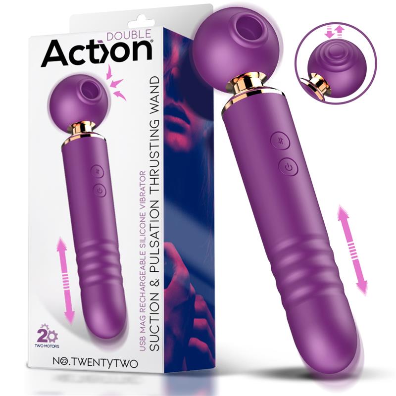 ACTION No. TwentyTwo Clitoris Sucker 3 in 1 with Pulsation and Thrusting