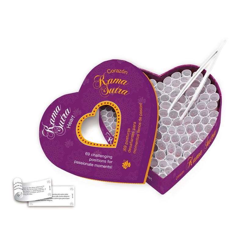 TEASE & PLEASE Question Game Kama Sutra Heart (EN-ES)