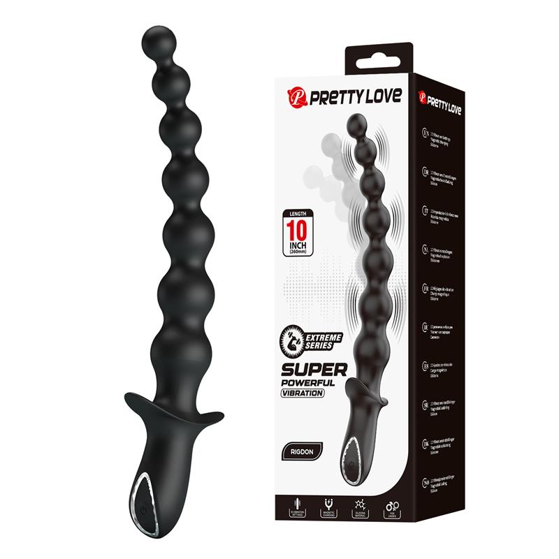 PRETTYLOVE Rigdon Anal Beads with Vibration