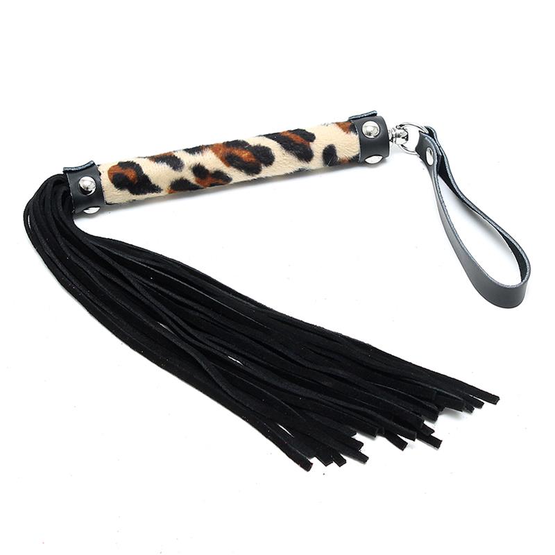 BONDAGE PLAY Flogger Leopard 35 cm
