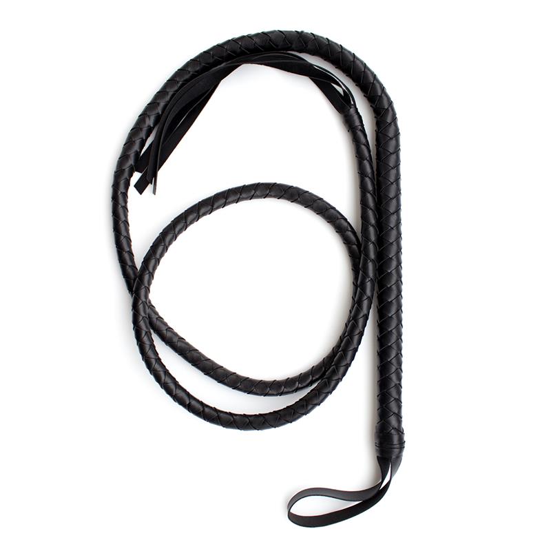 LATETOBED BDSM LINE Whip 2 meters Black