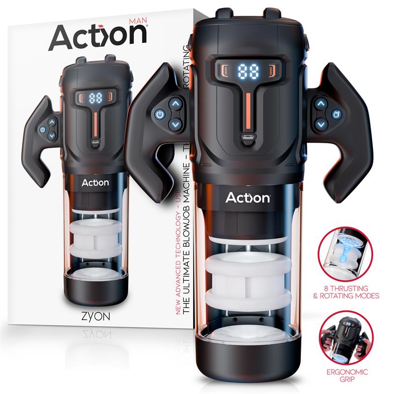 ACTION Zyon Advance Automatic Thrusting and Rotating Masturbator