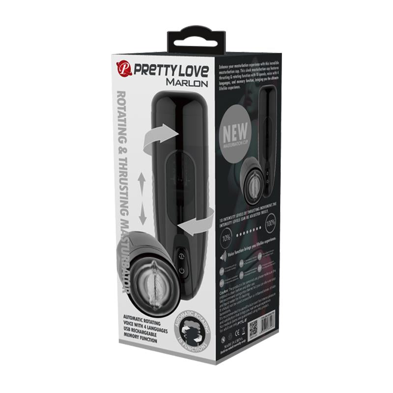 PRETTYLOVE Marlos Automatic Masturbator with Vibration and USB Movement