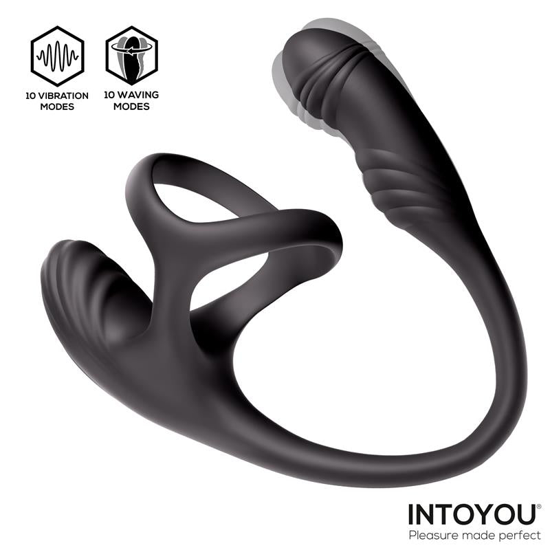 INTOYOU Kamber 360º Waving Vibrating Anal Plug and Cockring