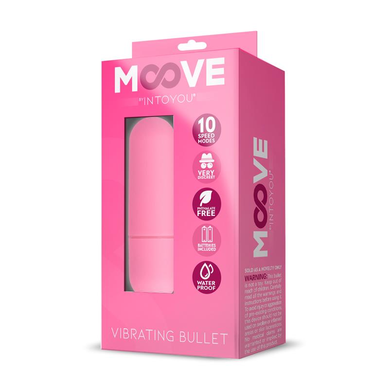 MOOVE Vibrating Bullet 10 Speeds Pink