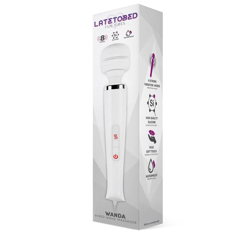 LATETOBED Wanda Wired Wand Massager White