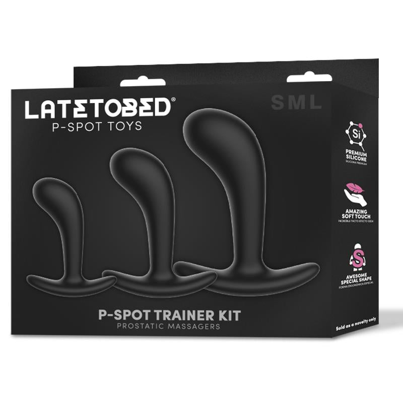 LATETOBED Set of 3 P-Spot Trainer Prostatic Massagers