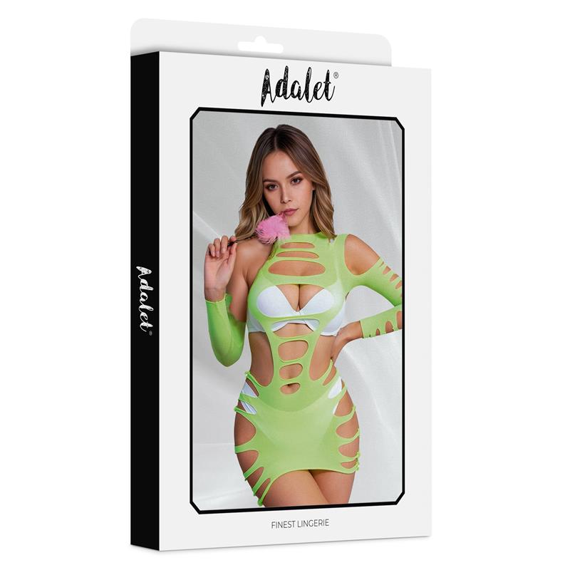 ADALET LINGERIE Willow Hollow-out Dress Yellow Fluor One Size