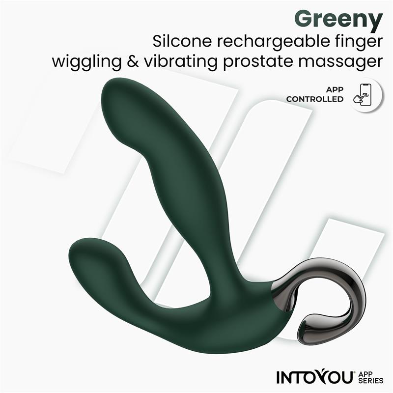 INTOYOU APP SERIES Greeny Prostate Massager with Finger Wiggling and App