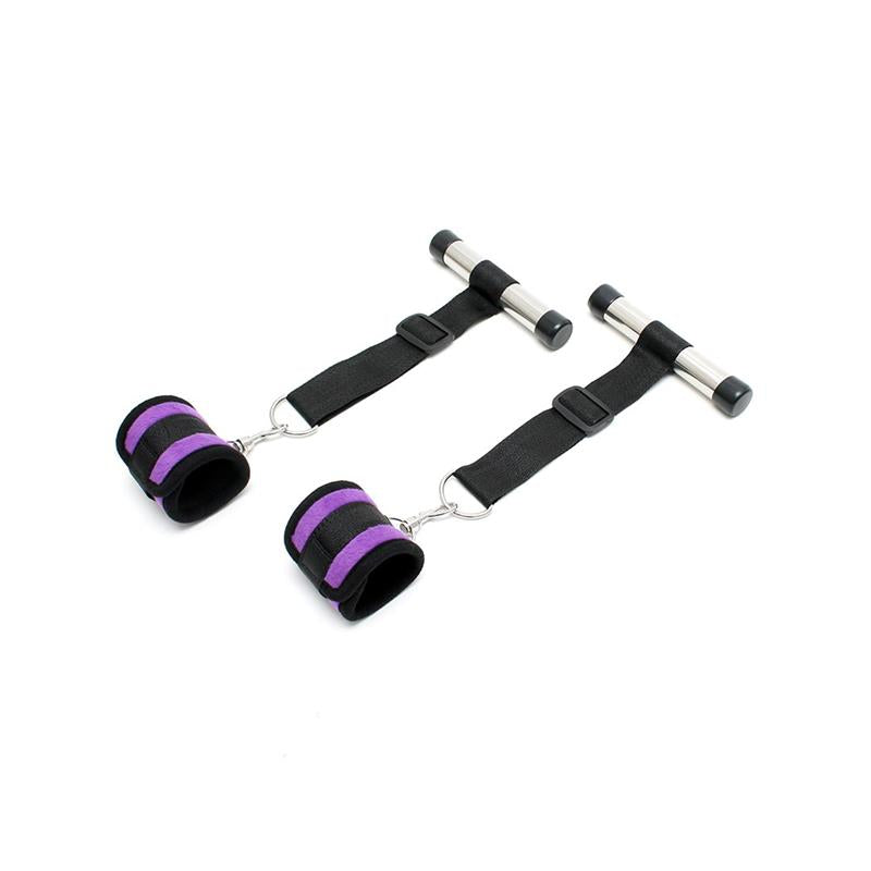 BONDAGE PLAY Over the Doof Cuffs Set Purple