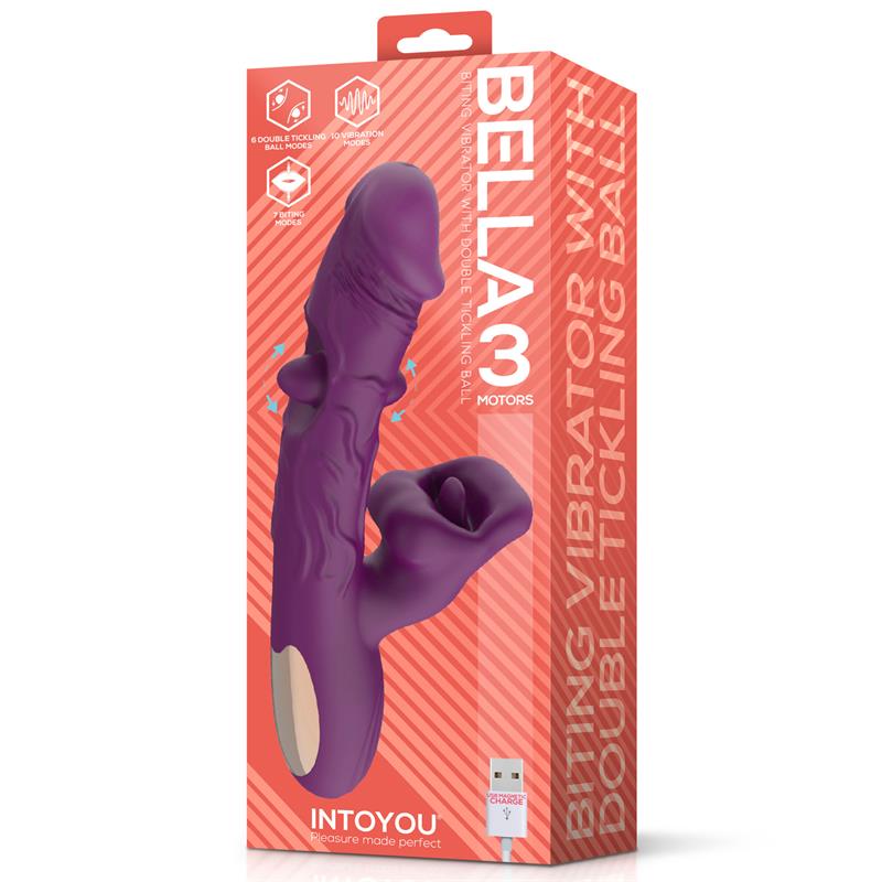 INTOYOU Bella Vibe with Double Tickling Ball and Biting 3 Motors