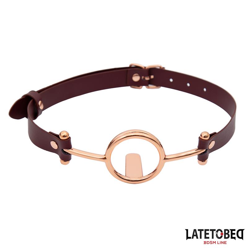 LATETOBED BDSM LINE Leather O Ring Gag