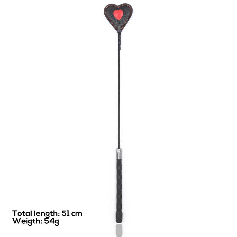 LATETOBED BDSM LINE Heart shaped riding crop 51 cm