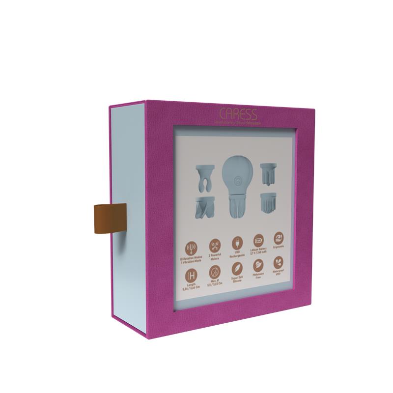 ADRIEN LASTIC Stimulator Caress Vibration and Rotation Light Blue