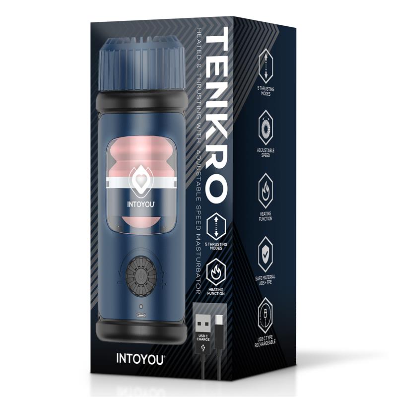 INTOYOU Tenkro Masturbator wit Thrusting and Heat USB-C