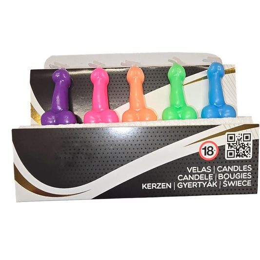 DIVERTY SEX 5 penis-shaped candles Set