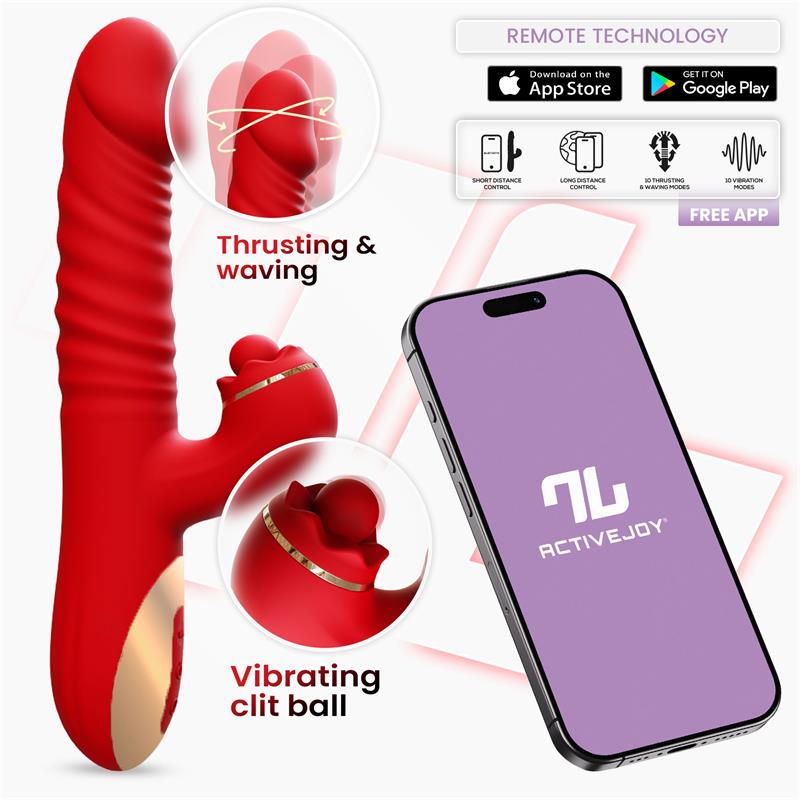 INTOYOU APP SERIES Ascen Thrusting and Waving Vibe with App Magnetic USB