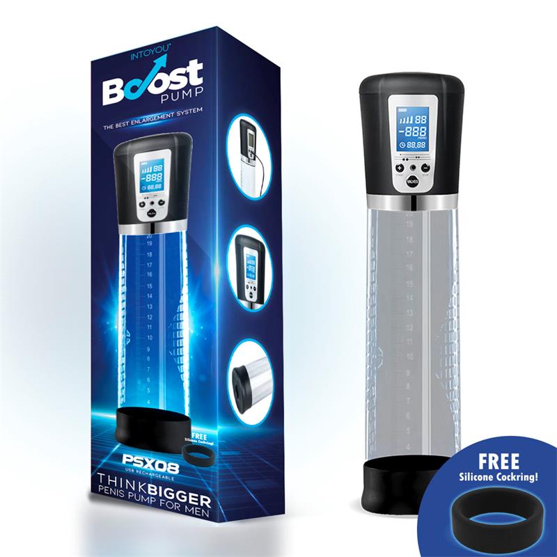 BOOST PUMPS Automatic Penis Pump with LCD Screen PSX08 USB