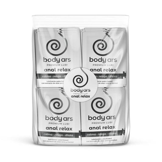 BODY ARS Bag Single Dose Anal Relaxing Water Based Lubricant Gel 100 x 4 ml