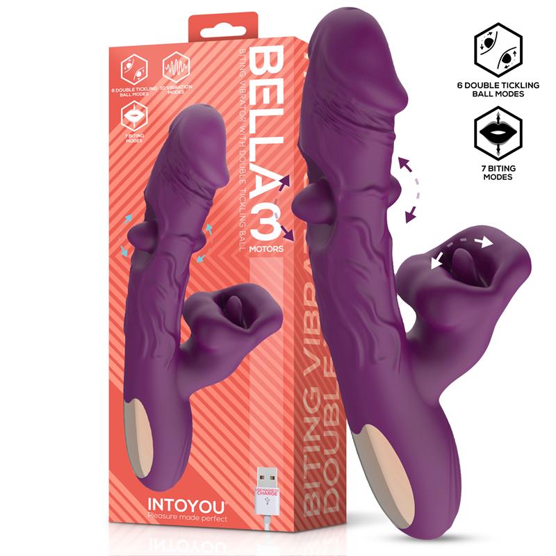 INTOYOU Bella Vibe with Double Tickling Ball and Biting 3 Motors