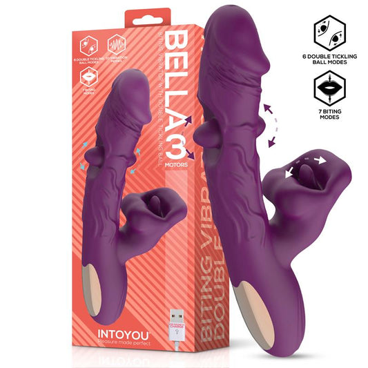 INTOYOU Bella Vibe with Double Tickling Ball and Biting 3 Motors