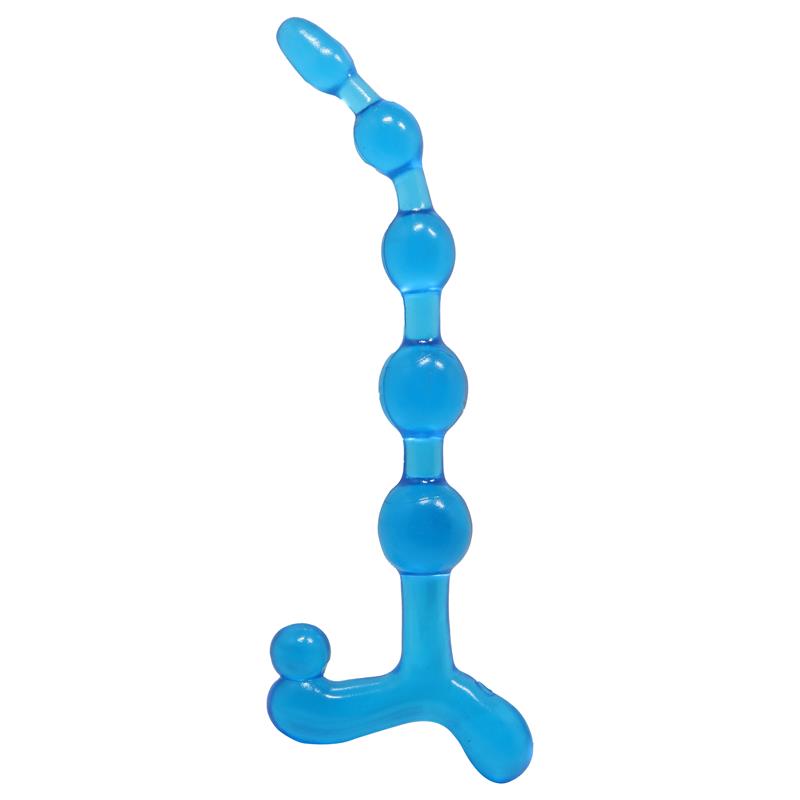 BAILE Bendy Twist Anal Beads Blue