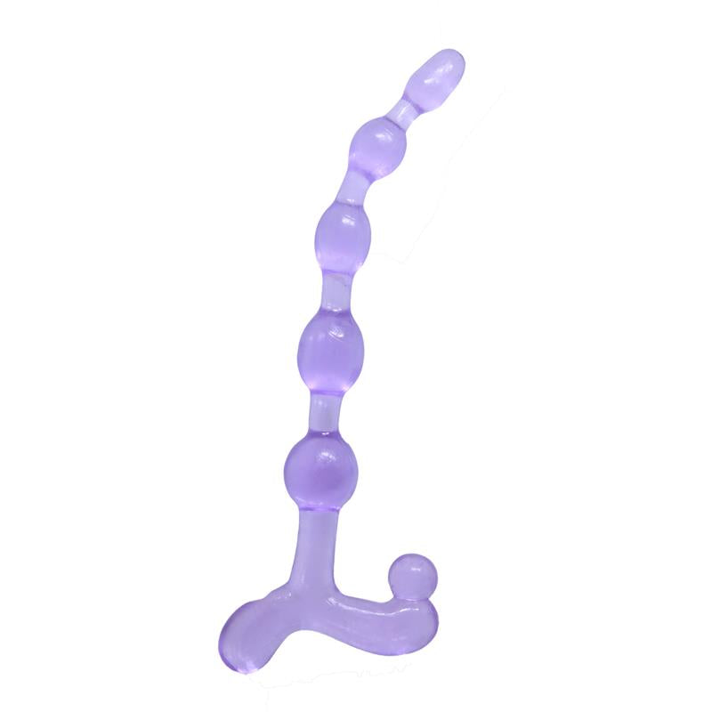BAILE Bendy Twist Anal Beads Purple