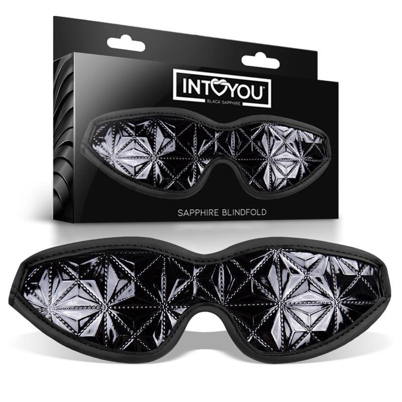 BLACK SAPPHIRE Blindfold Sapphire Vegan Leather