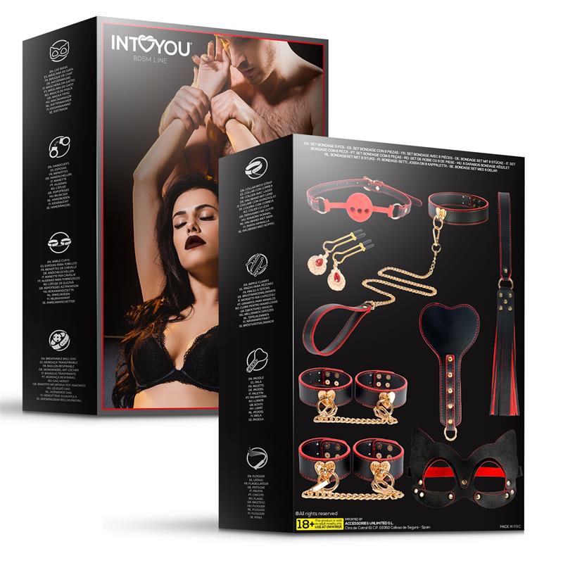 INTOYOU BDSM LINE Bondage 8 Pcs Set