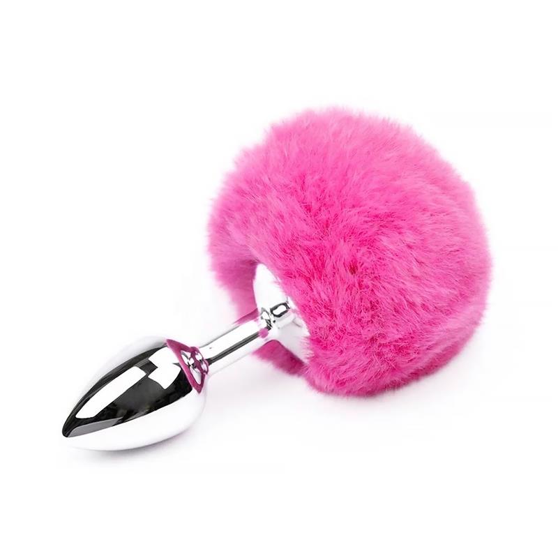 AFTERDARK Butt Plug with Pompon Pink Size S