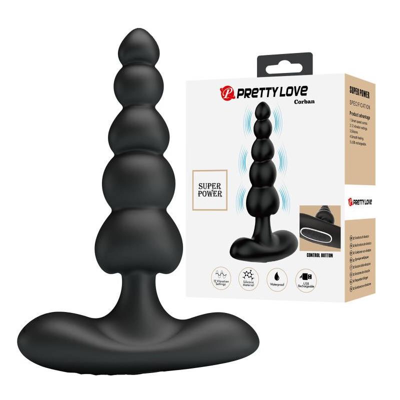 PRETTYLOVE Corban Anal Beads with Vibration