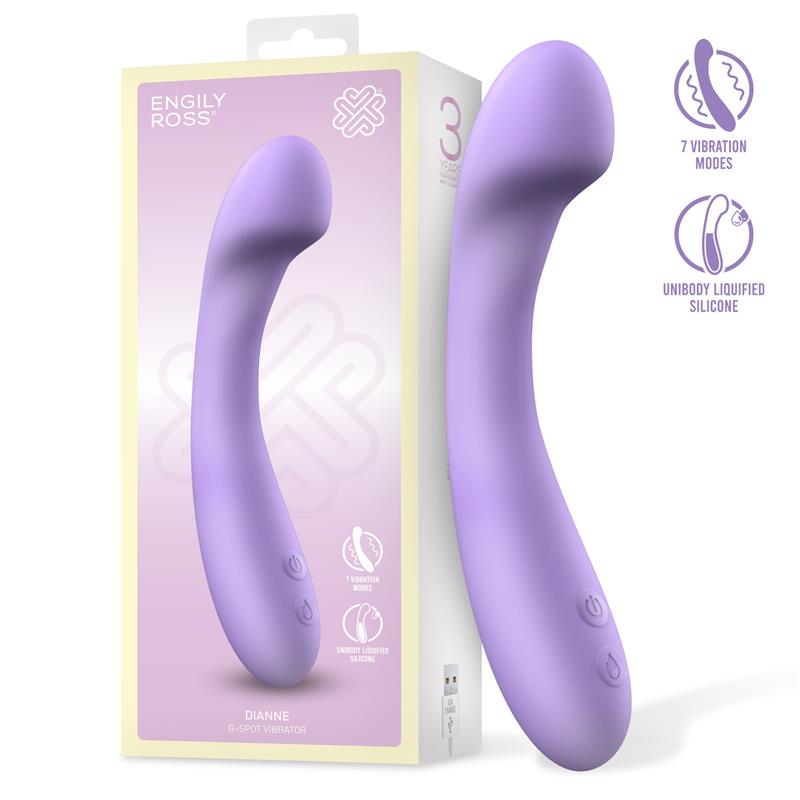 ENGILY ROSS Dianne Vibe Liquid Silicone Unibody G-Spot Bendable USB