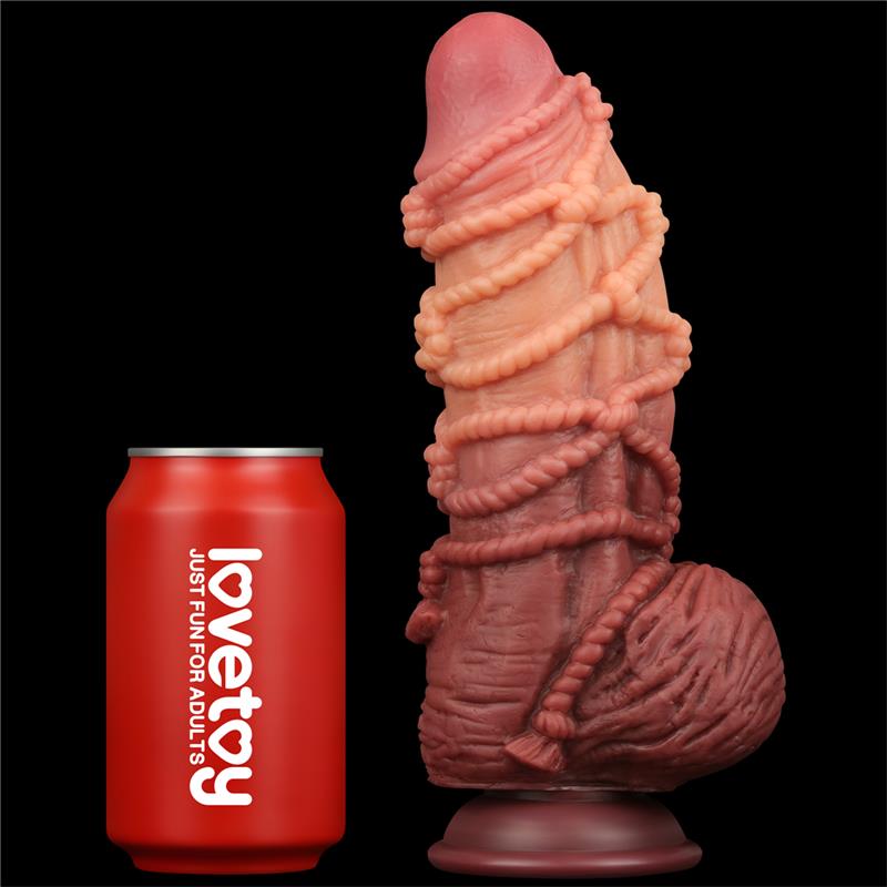 LOVETOY Dildo Dual Layer King Size Nature 9.5"
