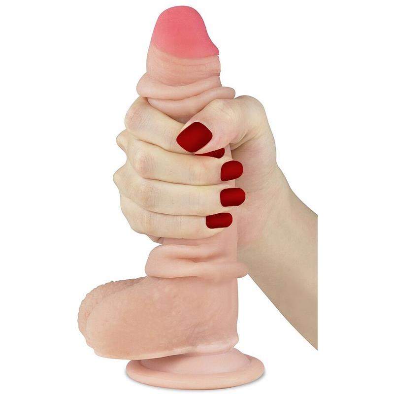LOVETOY Dildo Sliding 7" Flesh