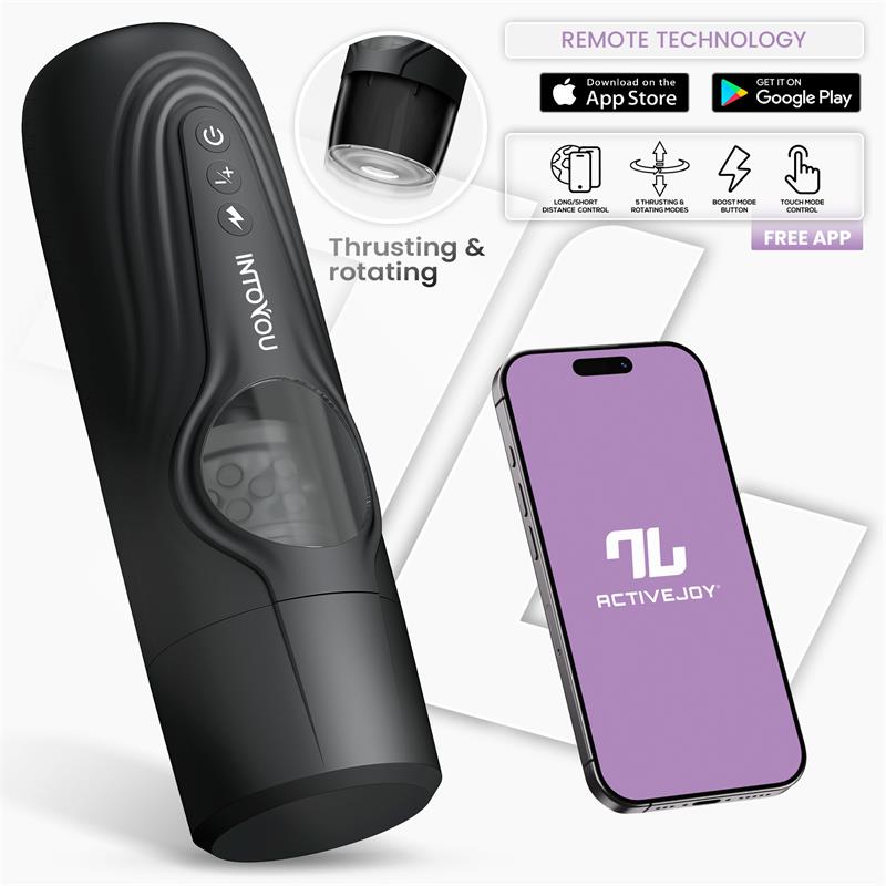 INTOYOU APP SERIES Egor Thrusting and Rotating Male Masturbator with App