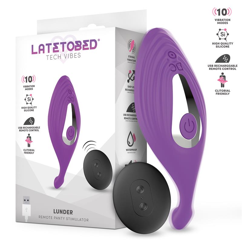 LATETOBED Lunder Panty Stimulator with Remote Control USB