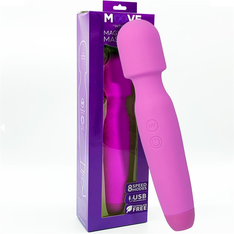 MOOVE Magic Wand Massager Silicone Purple