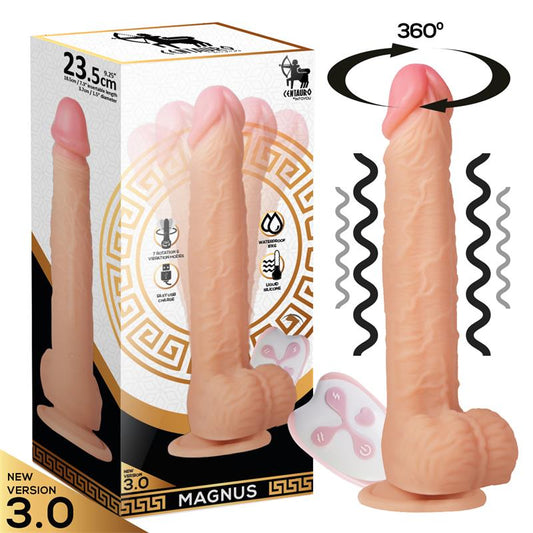 CENTAURO Magnus 3.0 Realistic Vibrating and Rotating Dildo Remote Control Liquid Silicone