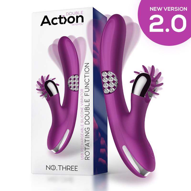 ACTION No. Three Rotator with Rotating Balls 360º and Stimulating Wheel