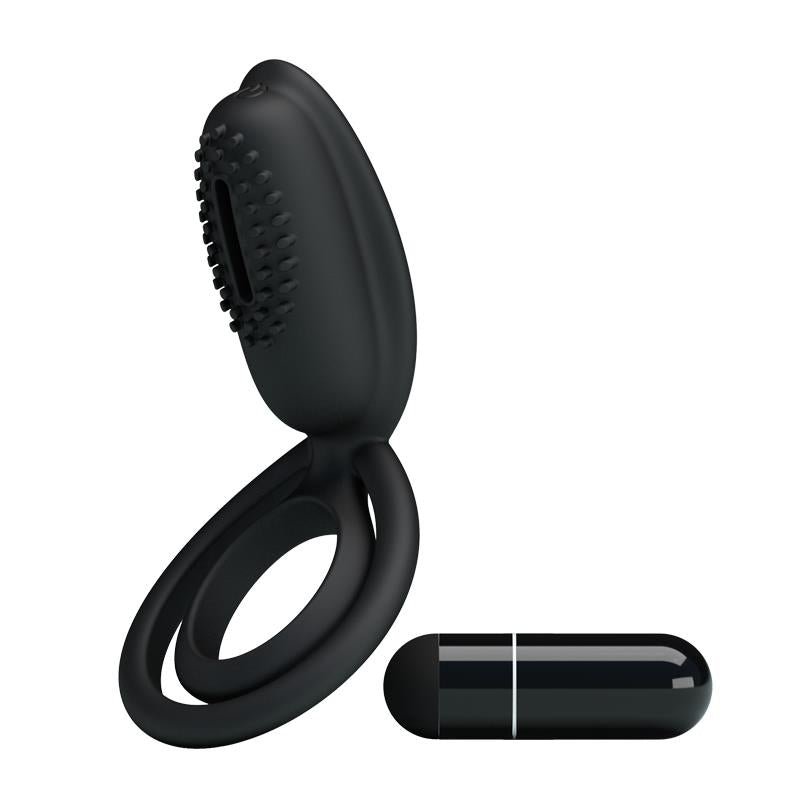 PRETTYLOVE Pretty Love Vibrating Cock Ring Esther Black