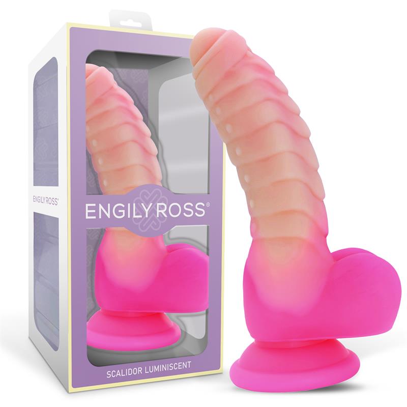 DILDOX BY ENGILY ROSS Scalidor Luminiscent Unicorn Liquid Silicone Dildo 18 cm