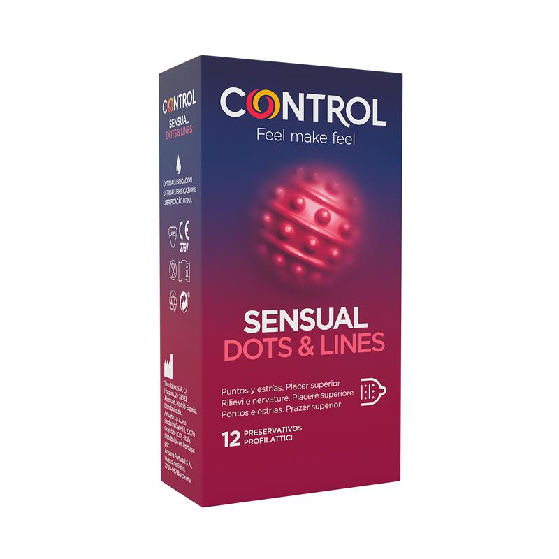 CONTROL Sensual Dots & Lines 12 uds