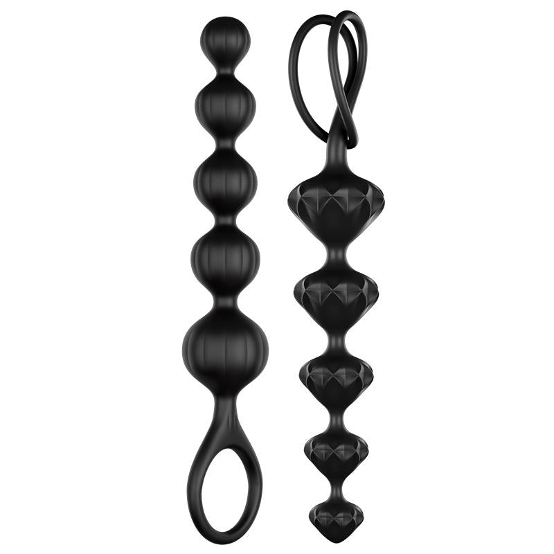 SATISFYER set of 2 Anal Beads Black