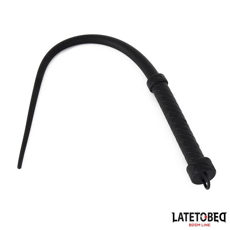 LATETOBED BDSM LINE Silicone Whip Black 63.5cm