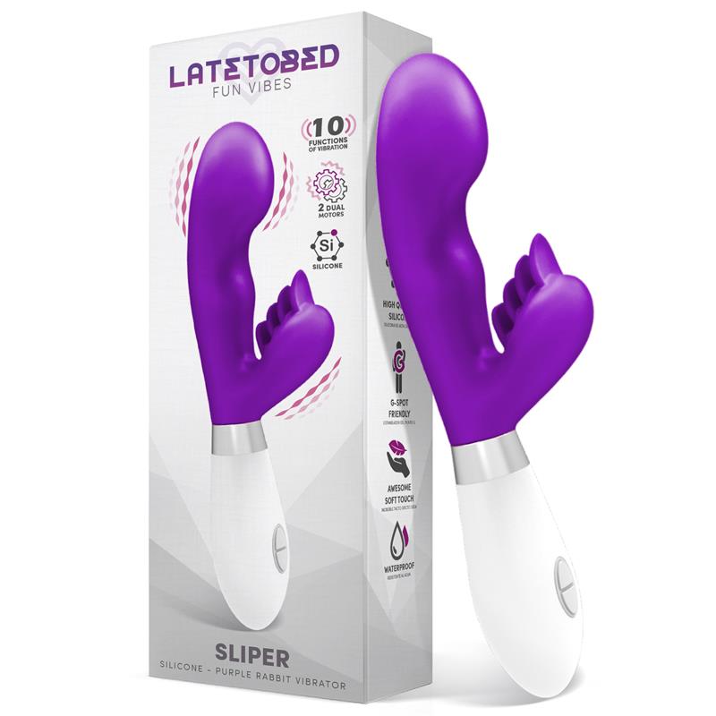 LATETOBED Sliper Rabbit Vibe Silicone Purple