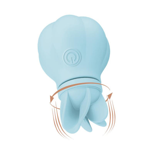 ADRIEN LASTIC Stimulator Caress Vibration and Rotation Light Blue